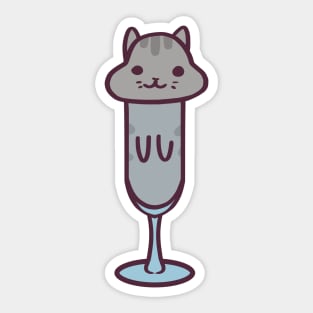 Cats are Fluid Sticker